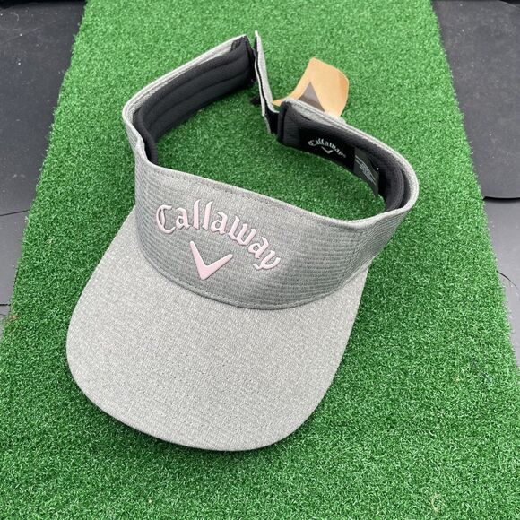 Callaway Golf Liquid Metal Visor Cap Womens Dark Gray/Black Adjustable NWT - Picture 1 of 3